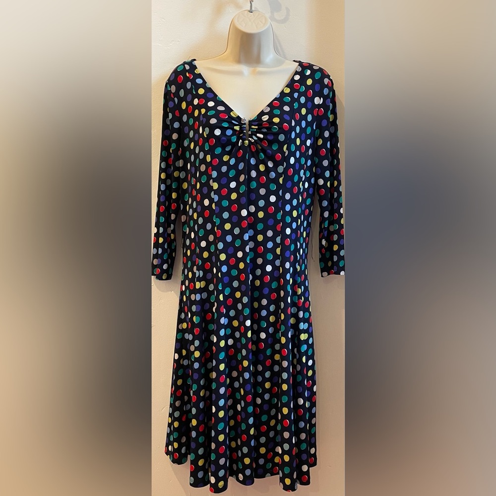 Ellen Tracy Polka dot midi - Picture 3 of 10